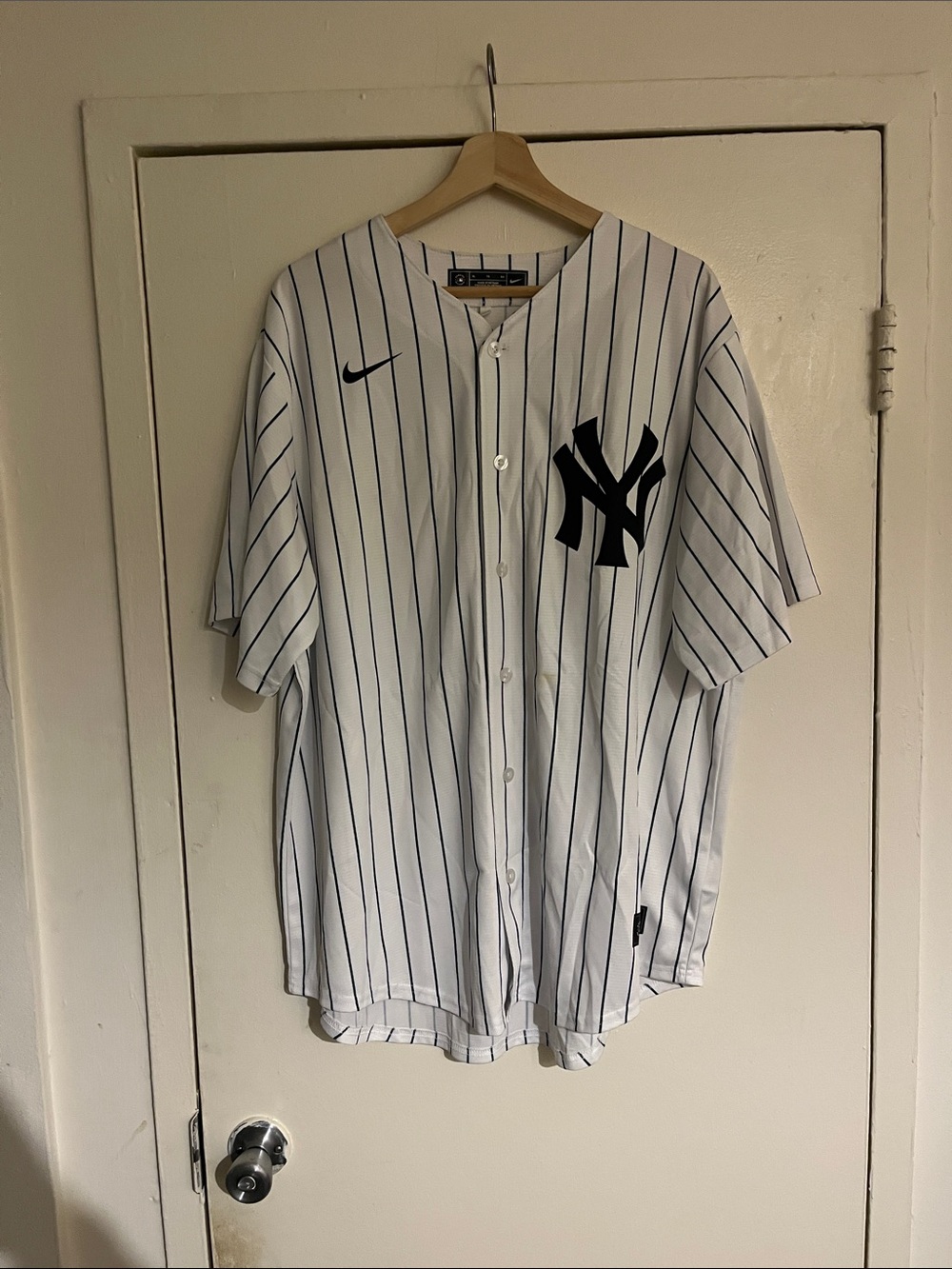 Nike Yankees Pinstripe Baseball Jersey -